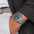 Holzkern Star Trek™ Andorian Armbanduhr Marmor/Blau • Solaruhrwerk • Echter Marmor-Zifferblatt, Bild 5