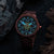 Holzkern Star Trek™ Tellarite Herrenuhr Solar Marmor/Violett • Echtes Marmorzifferblatt • Solarwerk ohne Batteriewechsel