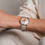 Holzkern Moonray Damen Armbanduhr Rosa • Japanisches Quarzwerk • Perlmutt-Zifferblatt, Bild 4
