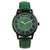 Holzkern Avatar™ Earth Kingdom Unisex-Armbanduhr Achat/Grün • Echter Moos-Achat • Miyota Quarzwerk