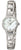 Boccia - Reloj de mujer con esfera redonda blanca y brazalete de metal plateado