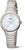 Boccia - Reloj de mujer con pulsera de metal plateado y esfera redonda blanca