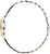Reloj de mujer con vista lateral de la caja y pulsera de eslabones de metal bicolor