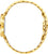 Pulsera de mujer con perfil de caja y correa de acero inoxidable en tono dorado
