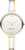 Reloj bicolor para mujer con esfera redonda blanca y marcadores dorados