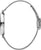 Reloj de mujer con pulsera de acero inoxidable y lateral de caja pulido, vista lateral con corona