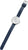 "Reloj de mujer con pulsera azul, hebilla de pasador y caja redonda, esfera blanca"