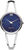 Reloj de mujer con esfera azul, caja plateada y pulsera metálica fina