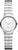 Reloj de mujer de acero inoxidable con esfera redonda plateada y fina pulsera de acero inoxidable