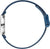 Pulsera de hombre con correa azul trenzada y caja redonda plateada