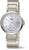 Reloj de mujer con pulsera de metal plateado, esfera redonda
