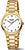 Reloj BOCCIA para mujer en tono dorado con esfera redonda y pulsera de metal