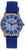 Reloj de pulsera Boccia con esfera redonda y correa de silicona azul