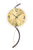 AMS W9719 Wanduhr • Holzgehäuse mit Metallelement • Facettiertes Mineralglas
