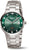 Reloj Boccia para hombre con esfera verde, correa de acero y ventana de fecha
