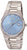 Reloj de pulsera Boccia para hombre con correa de acero inoxidable plateado, esfera azul e indicador de fecha
