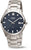 Pulsera de hombre Boccia con correa de acero inoxidable, esfera azul, ventana de fecha a las 8