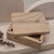 Caja de joyería Holzkern de madera con etiqueta para tarjetas