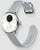 Withings Hybrid Smartwatch con correa de silicona gris, caja redonda y pantalla de temperatura