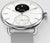 Withings Hybrid Smartwatch con esfera blanca, indicador de temperatura negro y correa gris