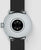 Fondo de smartwatch con panel de sensor y correa negra
