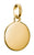 Colgante Charm Thomas Sabo Coin Connect, colgante redondo chapado en oro con ojal