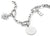 Colgante de moneda Thomas Sabo en pulsera de eslabones, disco redondo de plata con ojal