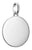 Colgante de moneda Thomas Sabo, charm redondo grande de plata con ojal