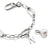 Colgante Thomas Sabo Letra N en eslabón, colgante de metal plateado