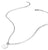 Collar de cadena de eslabones tipo paperclip en plata con charm colgante ovalado y cierre de mosquetón