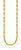 Collar dorado con diseño de cadena fina