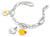 Pulsera de charms Thomas Sabo de plata con colgantes de corazón, flor y smiley