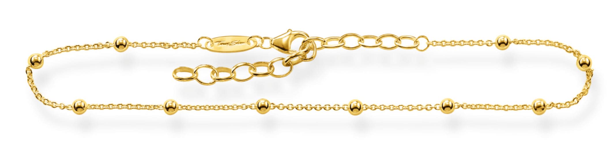 Tobillera Thomas Sabo con puntos, cadena de eslabones dorada