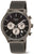 Reloj de pulsera Boccia para hombre con esfera negra, cronógrafo, correa de malla y caja de titanio puro
