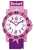 Reloj Scout para niña con esfera rosa, estrellas, correa de plástico y anillo de números