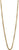 Collar de acero inoxidable con cadena de eslabones dorados, Bering Jewelry 423-20-500