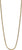 Collar de acero inoxidable con cadena de serpiente fina, color dorado.