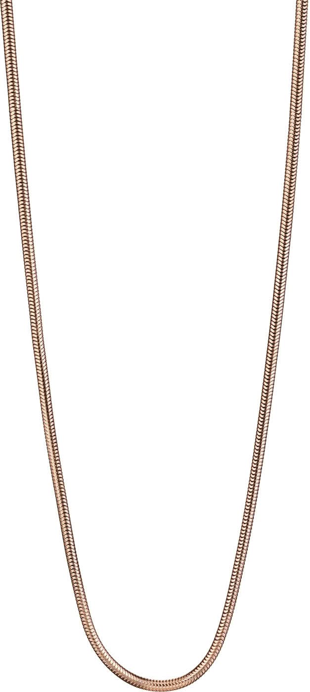 Collar de acero inoxidable con cadena de serpiente fina