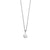 Collar con colgante redondo con relieve "Love" en cadena de eslabones finos