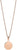 Collar de acero inoxidable con colgante redondo, diseño beige con logo BERING