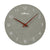 Wanduhr mit arabischen Ziffern und Zeigern, rund, grau