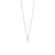 Collar de perlas de acero inoxidable con perla redonda y cadena fina