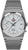 Reloj Ruhla para hombre con correa de acero inoxidable, esfera clara, fecha 25, movimiento solar
