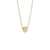 Collar con colgante de corazón dorado