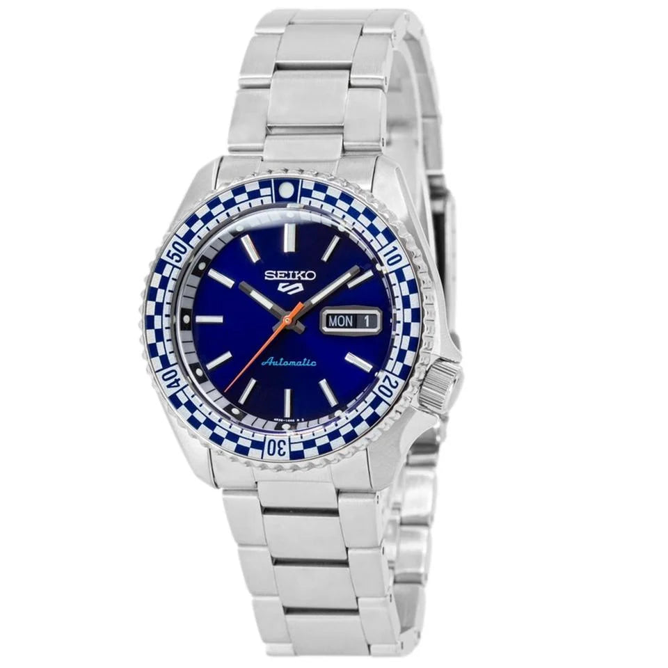 Seiko 5 Sports SRPK65K1 Reloj de Hombre Azul • Movimiento Automático Seiko 4R36 • Fecha y Día de la Semana
