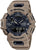 G-Shock Reloj para hombre con caja beige, pantalla analógica-digital y correa de caucho