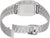 Pulsera con cierre desplegable de acero y caja rectangular, brazalete de eslabones