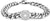 Pulsera de acero inoxidable con cadena de eslabones y medallón redondo grabado
