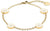 Pulsera con eslabones dorados y colgantes redondos con detalles brillantes