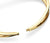Pulsera de acero inoxidable en tono dorado de Bering con cierre rectangular y circonitas